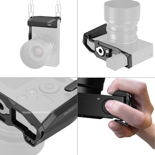 SmallRig シグマ BF用 L字型マウントプレート ハンドル付き マウントプレート Arca対応クイックリリースプレート内蔵 1/4''-20ネジ エルゴノミックハンドグリップ＆サムグリップ（ブラック）_4