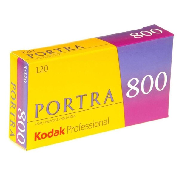 Kodak カラーネガティブフィルム プロフェッショナル用 ポートラ800 120 5本パック 8127946