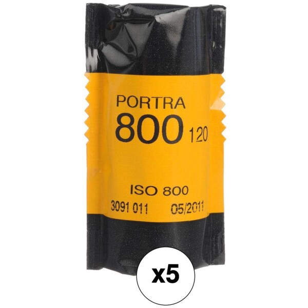Kodak カラーネガティブフィルム プロフェッショナル用 ポートラ800 120 5本パック 8127946_1