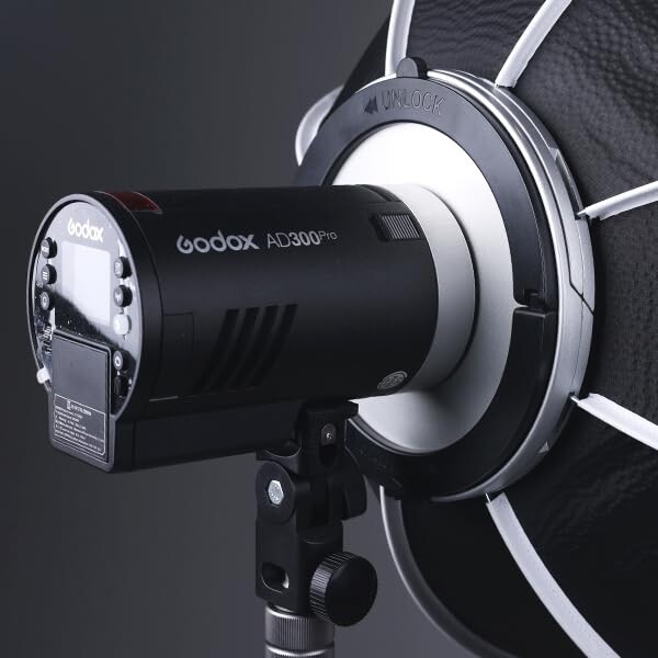 SMDV ソフトボックス Godox AD300Pro アダプター Flip/Flip NEMO 用 スピードリング (Fllip G シリーズ使用不可) ADPAD300PRO_2