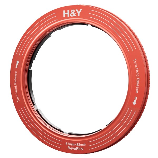 H&amp;Y ステップアップリング REVORING 67-82mm コーラルオレンジ レボリング フィルター径変換アダプター 82mmフィルター用 可変式 RS82-O