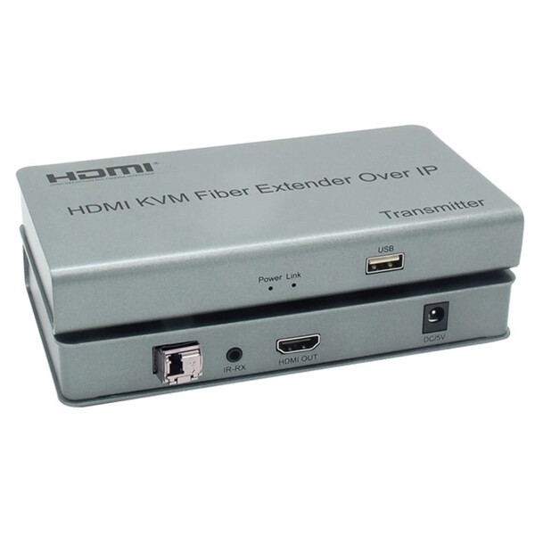 HDMI KVMファイバーエクステンダーOVER IP、HDMI KVM光ファイバースイッチエクステンダー20KM over IP LCSCファイバーケーブルUSB2.0 KVM共有キーボードマウススイッチPS4モニター用 (TX+RX)_8