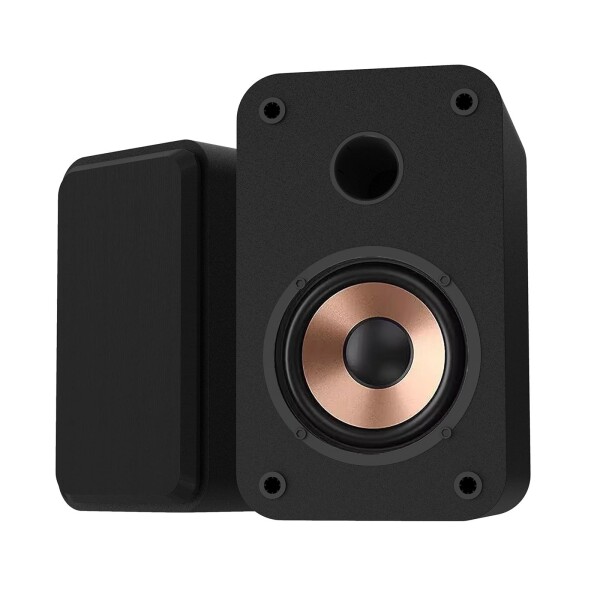 2台1組 30W ブックシェルフスピーカー Bluetooth/USBインプット/AUXインプット/ヘッドフォンジャッ コンパクトクノートパソコン/学習机いの一番用ステレオ金棒引き 木製 プラグアンドプレイ