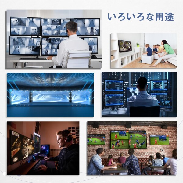ENBUER HDMI 画面分割器 9入力1出力 hdmi画面分割切替器 4K 9x1 画面切り替え器 hdmi 1080P 9画面同時表示 シームレス切り替えマルチビューワ DVD ゲーム機 PS4 Pro Apple TV マルチビューアー テレビ専_7