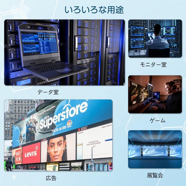 HDMI 画面切り替え器 16x1 1080p HDMI画面分割切替器 16入力1出力 画面切り替え器 hdmi 16画面 同時表示 画面 切替器 マルチビューアー テレビ専門店 売り場 DVD プロジェクター ゲーム機 など (リ_7