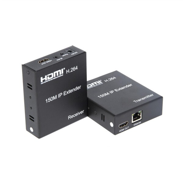 1080P 150M HDMI IP の延長装置、スイッチによる RJ45 イーサネット ネットワーク Cat6 Cat 6 6a ケーブル延長 PS4 のラップトップ TV のための H.264 の多受信機への 1 つの送信機 (TX+RX)