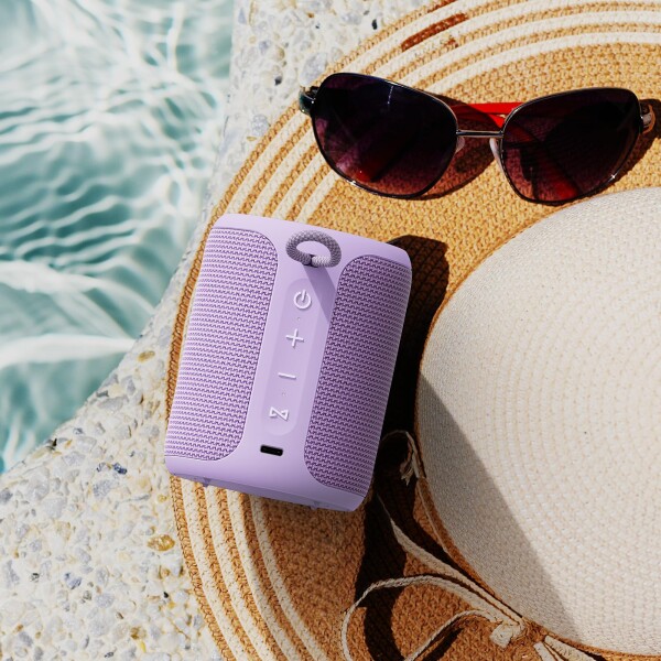 MIATONE Rush Pro Bluetoothスピーカー IPX7防水 20W重低音 360°サウンド LEDライト付き ブルートゥース スピーカー (パープル)_7