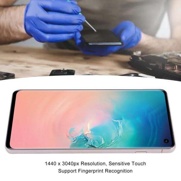 OLEDディスプレイデジタイザータッチスクリーンアセンブリ交換用 S10携帯電話、指紋機能および修復ツール付き、6.1インチ (金)_2