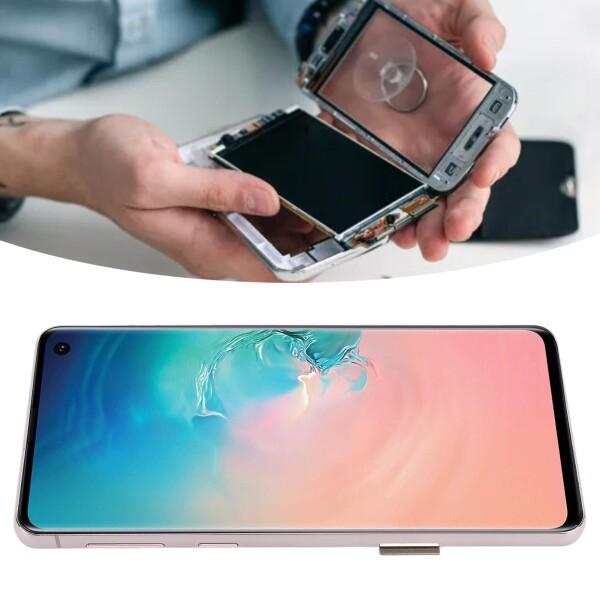 OLEDディスプレイデジタイザータッチスクリーンアセンブリ交換用 S10携帯電話、指紋機能および修復ツール付き、6.1インチ (金)_6