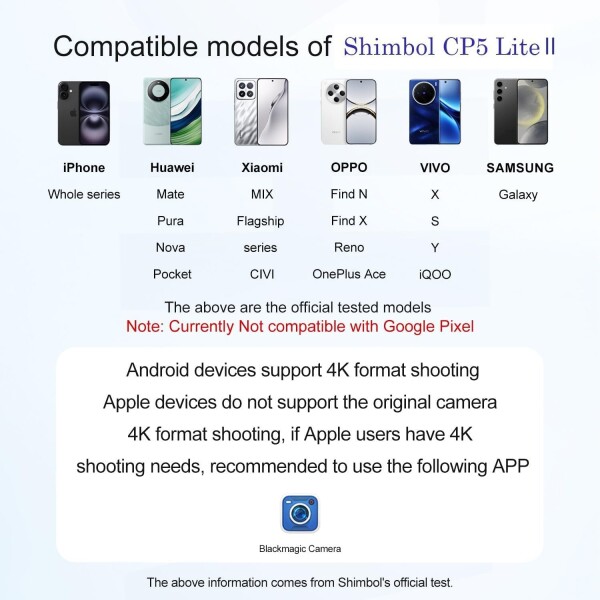 Shimbol CP5 Lite II 磁気式自撮りモニター、1080P リアカメラミラーリング、50M Bluetooth コントロール & デュアルバンドワイヤレス Vlog スクリーン（iOS/Android 向け TikTok 動画ツール）、ピンク_1