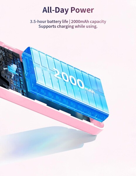 Shimbol CP5 Lite II 磁気式自撮りモニター、1080P リアカメラミラーリング、50M Bluetooth コントロール & デュアルバンドワイヤレス Vlog スクリーン（iOS/Android 向け TikTok 動画ツール）、ピンク_8