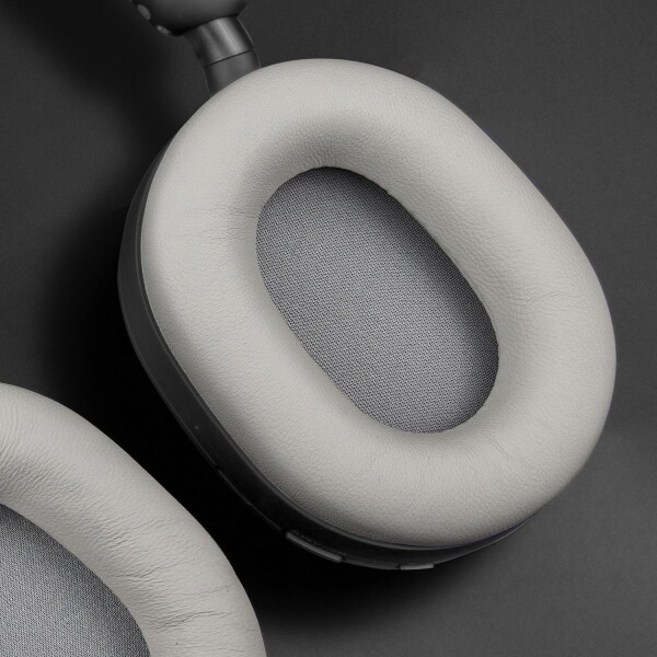 SOULWIT シープスキン イヤーパッド Sony WH-1000XM5 (WH1000XM5) ヘッドセット 用 交換パッド ノイズアイソレーション イヤークッション 厚手 ヘッドホン パッド 明るいシルバー_5
