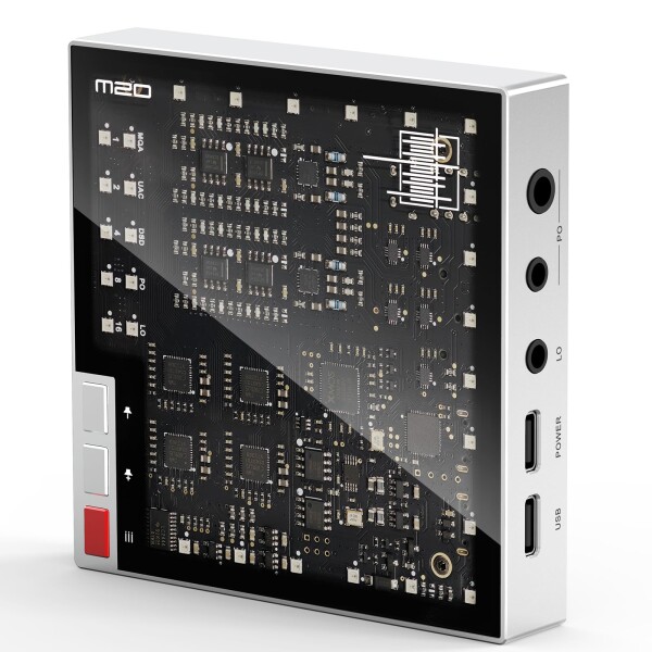 LIN.LIN.LIN SMSL M20 MQA MQA-CD DAC & ヘッドホンアンプ USB2.1 USB2.2 XU316 768kHz/32Bit DSD256 ゲーミングDAC PCMフィルター USB DAC 3.5mm & 4.4mmヘッドホンジャック ミニオーディオデコーダー シルバー