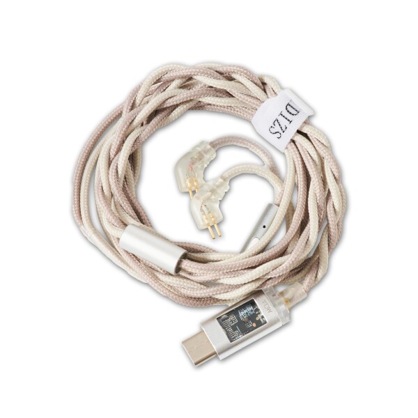 Hidizs ST2 PRO USB-C DAC デジタルイヤホンケーブル 0.78mm 2ピン ダークブルー