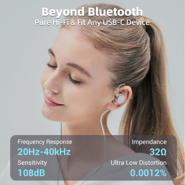 Hidizs ST2 PRO USB-C DAC デジタルイヤホンケーブル 0.78mm 2ピン ダークブルー_4