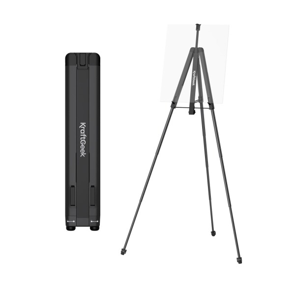 KraftGeek インスパイア・イーゼルスタンド 46-165cm 折りたたみ式 ブラック 20,620円