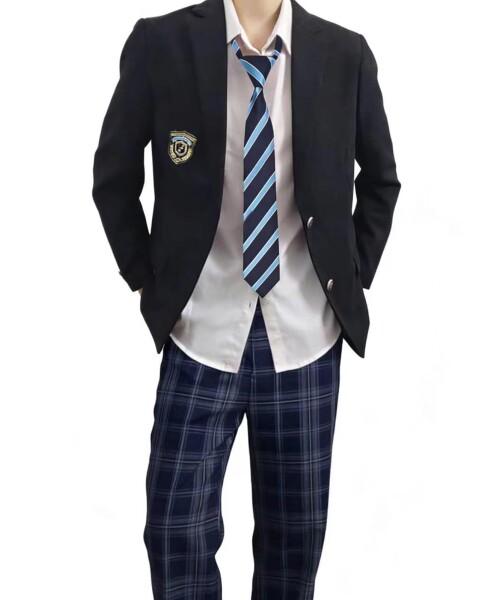 (KALAOK) コスプレ 制服 メンズ コスチューム 学ラン 学生服 男子制服 仮装グッズ イベント 宴会 発表会 black 2XL