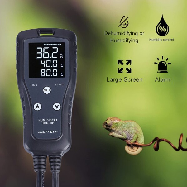 DIGITEN DHC101湿度コントローラーデジタル湿度制御コンセント加湿器キノコ温室爬虫類発酵自家醸造用除湿器_3