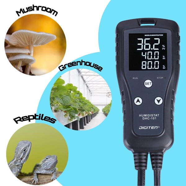 DIGITEN DHC101湿度コントローラーデジタル湿度制御コンセント加湿器キノコ温室爬虫類発酵自家醸造用除湿器_6