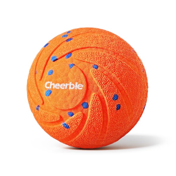 Cheerble 犬ボール 自動動く 3モード切替 充電式 130gの超軽量 犬に優しいE-TPU素材採用 交換可能なカバー 動く・回転・跳ねるペットおもちゃ ストレス・運動不足解消 屋内外OK（Wicked Ball Air