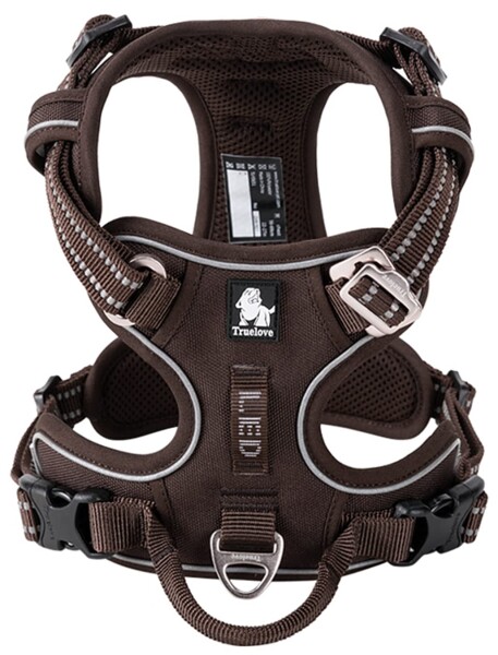 cocomall 2020新型 犬用ハーネス 犬用胴輪 ドッグ ペット用品 ハーネス 3M反射材料 訓練 ナイロン製 小型犬、中型犬、大型犬に向け 通気性 調節可能 (S, ブラウン)