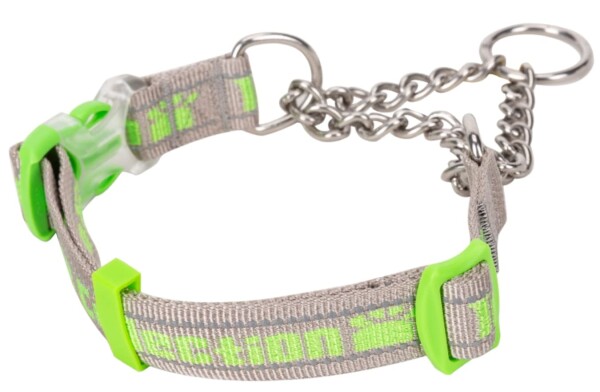 cocomall 引っ張ると首が締まるタイプ トレーニング犬首輪 TRUE LOVE専門販売店 犬の首輪 訓練用 中型、大型犬用 ペット用品 3M反射材料 ナイロン製 通気性 弾力性 ソフト おしゃれ 調節可能