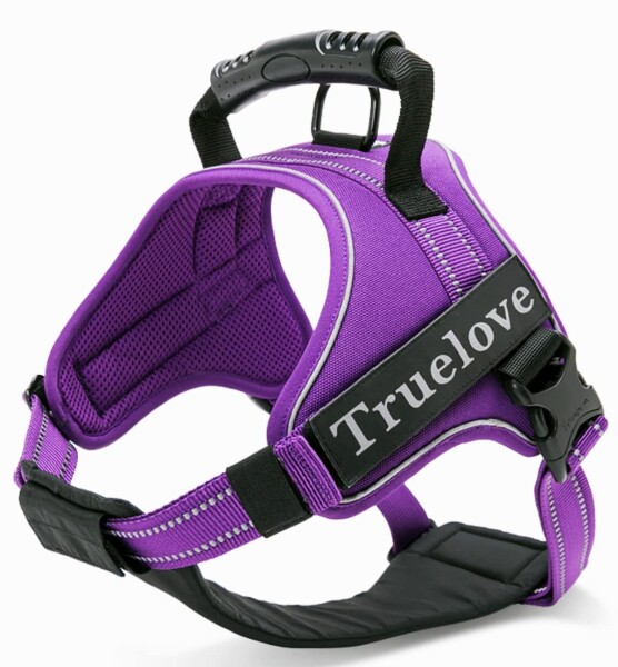 cocomall 2WAY喉に優しい犬ハーネス 負担軽減犬用ハーネス TRUE LOVE日本授権店 犬用胴輪 ドッグ ペット用品 3M反射材料 訓練 お出かけ ナイロン素材 小型犬、中型犬、大型犬に向け 通気性 調