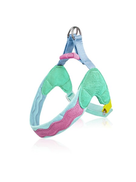 MAOGOUBLUE アイランドV型ハーネス 犬用ハーネス 軽量 首輪 サイズ調整可能 抜けない 通気性 咳き込み防止 しつけ用 ソフト XXS/XS/S/M/L 5サイズ ランニング/ジョギング/訓練/散歩用 ペット用(