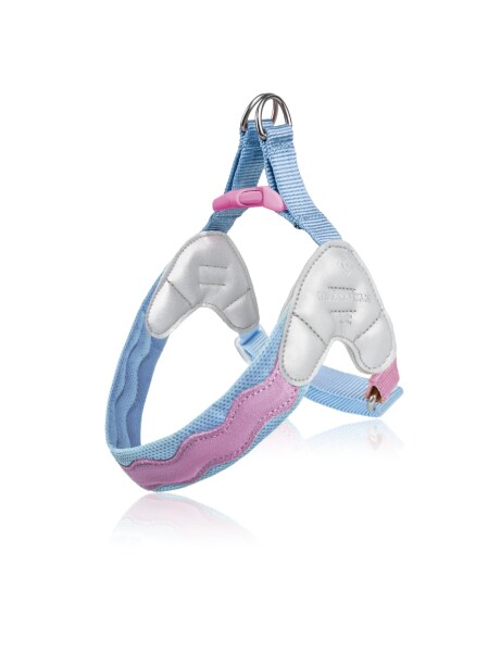 MAOGOUBLUE アイランドV型ハーネス 犬用ハーネス 軽量 首輪 サイズ調整可能 抜けない 通気性 咳き込み防止 しつけ用 ソフト XXS/XS/S/M/L 5サイズ ランニング/ジョギング/訓練/散歩用 ペット用 (