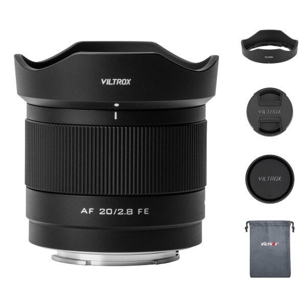 VILTROX AF 20mm F2.8 FE 超広角マイクロレンズ ソニーEマウント カメラレンズ 大口径 瞳AF対応 オートフォーカス フルフレーム ミラーレスカメラ α7CR α7CII α7C α7 IV III α7RV α7SIII α9III α6700 α660