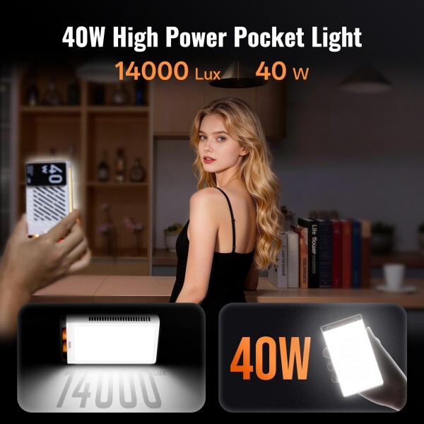 公式旗艦店) ZHIYUN FIVERAY M40 40W ビデオライト LED 撮影