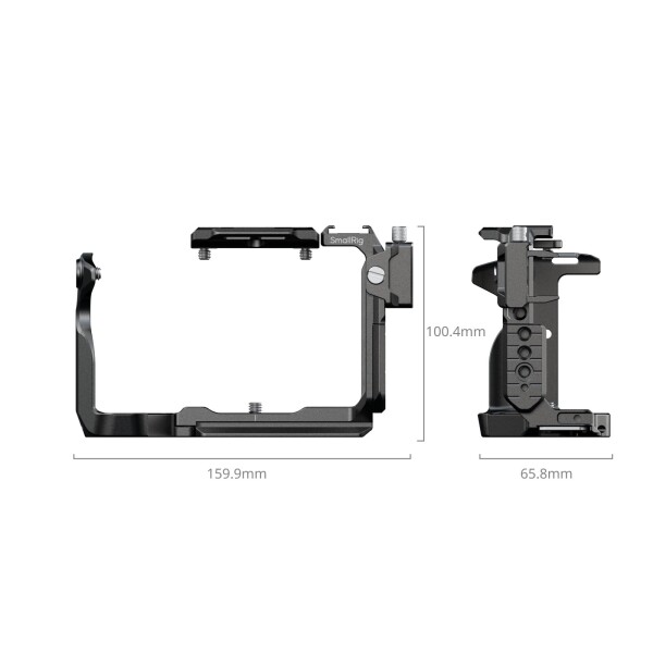 SmallRig Sony対応 FX2用カメラケージ HawkLockクイックリリースFX2ケージ トッププレート付き HDMI用ケーブルクランプ 複数の取り付けポイント 純正XLRトップハンドル対応 5587_1