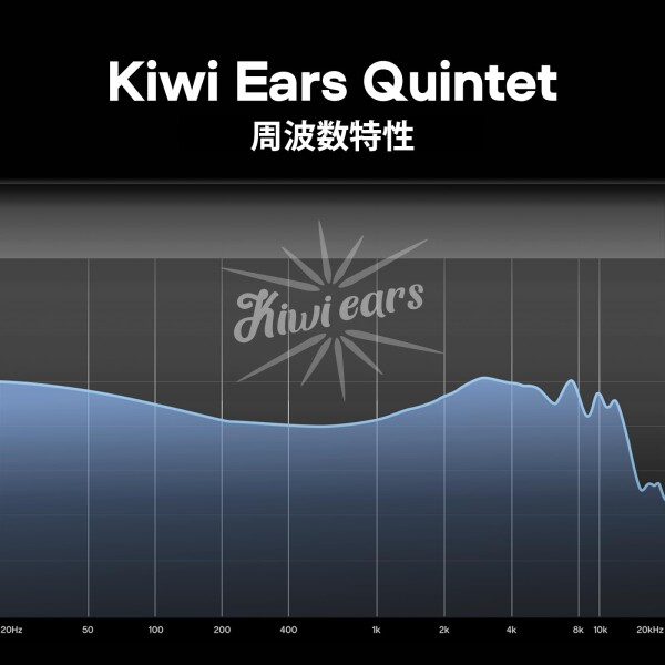 LINSOUL Kiwi Ears Quintet ハイブリッド型 (1基DLCダイナミック+2基BA+1基PZT+1基平面駆動(MPT)) HIFIハイエンドイヤフォン 3.5mmジャック 重低音 シルバー カナル型 小型 軽量 防水_4