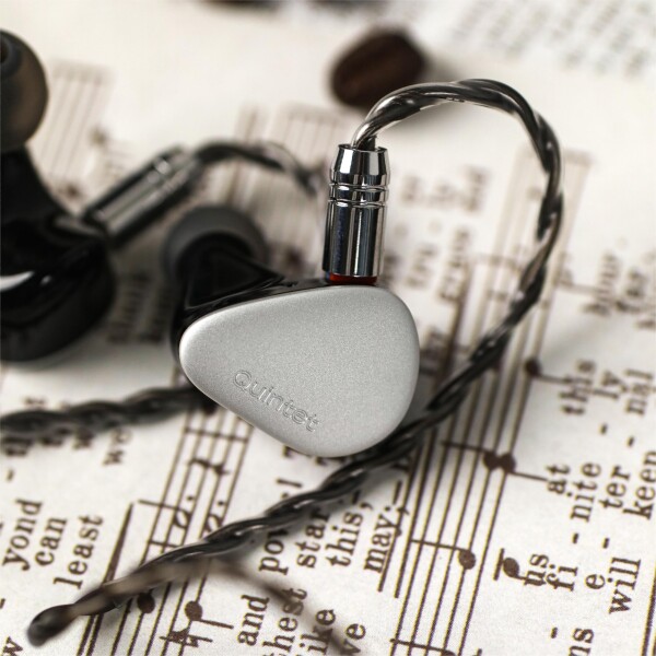 LINSOUL Kiwi Ears Quintet ハイブリッド型 (1基DLCダイナミック+2基BA+1基PZT+1基平面駆動(MPT)) HIFIハイエンドイヤフォン 3.5mmジャック 重低音 シルバー カナル型 小型 軽量 防水_7