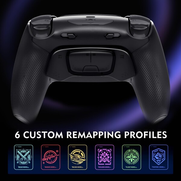 HEXGAMING ULTIMATE PRO ゲーミングコントローラー PS5/PC/モバイル対応、Hall Effectバージョン ? 割り当て可能な背面ボタン4個、カスタムプロファイル6種類、調整可能なトリガー、交換可能なサ_5