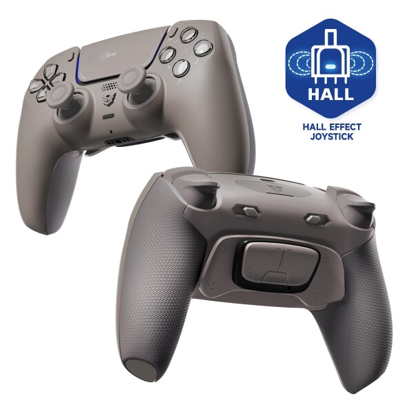 HEXGAMING ULTIMATE PRO ゲーミングコントローラー PS5/PC/モバイル対応、Hall Effectバージョン ? 割り当て可能な背面ボタン4個、カスタムプロファイル6種類、調整可能なトリガー、交換可能なサ