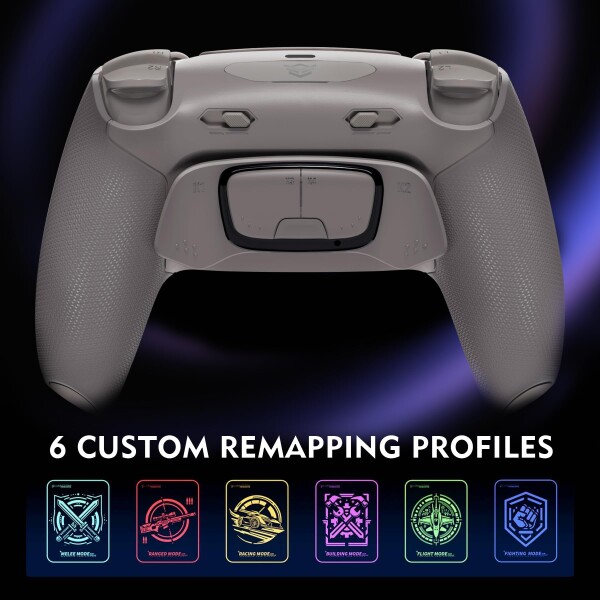 HEXGAMING ULTIMATE PRO ゲーミングコントローラー PS5/PC/モバイル対応、Hall Effectバージョン ? 割り当て可能な背面ボタン4個、カスタムプロファイル6種類、調整可能なトリガー、交換可能なサ_5