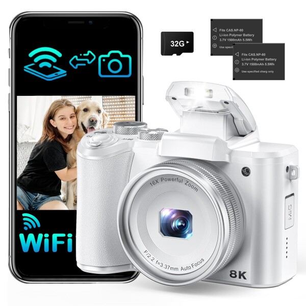 8K デジカメ 8800万画素 スマホに送れる デジタルカメラ wifi転送機能