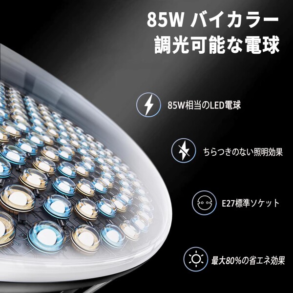 NiceVeedi 50cm八角形ソフトボックス 85W LED電球撮影用ライト 遠隔操作 3色ライトモード3000K-6000K 撮影用照明ライト 写真撮影照明用ソフトボックス 160cm調整可能三脚付き お持ち込みやすい 収_2