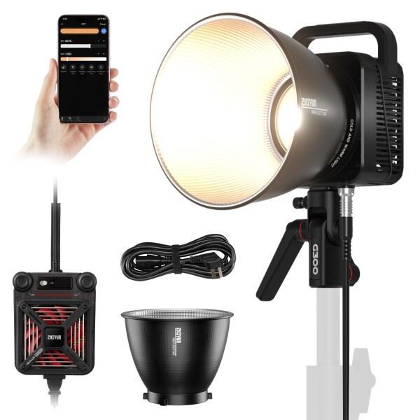 (公式旗艦店) ZHIYUN MOLUS G300 300WLEDビデオライト 最大500Wの撮影用ライト バイカラー2700K-6500K 65100Lux@1M 超軽量小型ボディBowensマウント[一年メーカー保証」