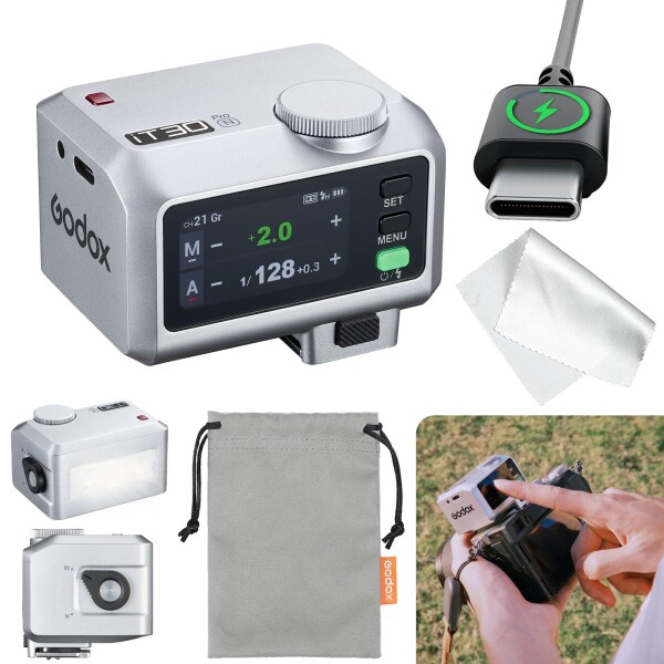 Godox iT30Pro N カメラフラッシュ iT30Pro-Nタッチ式カラースクリーン TTLカメラオンフラッシュ コンパクトながら高性能 560回フル発光 2.4G無線マスターとスレーブモードサポート S1/S2光制御