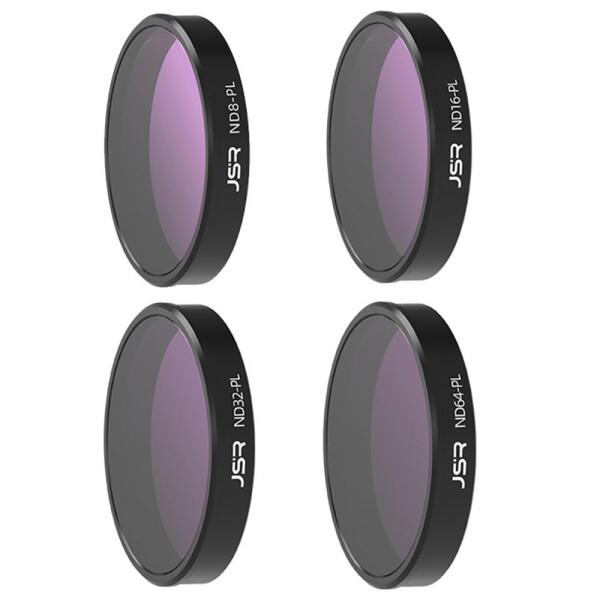 DJI Osmo Nano 対応 フィルター レンズ 保護 フィルター セット 高透過率 撥水防汚 キズ防止 写真撮影用 (ND8PL+ND16PL+ND32PL+ND64PL)