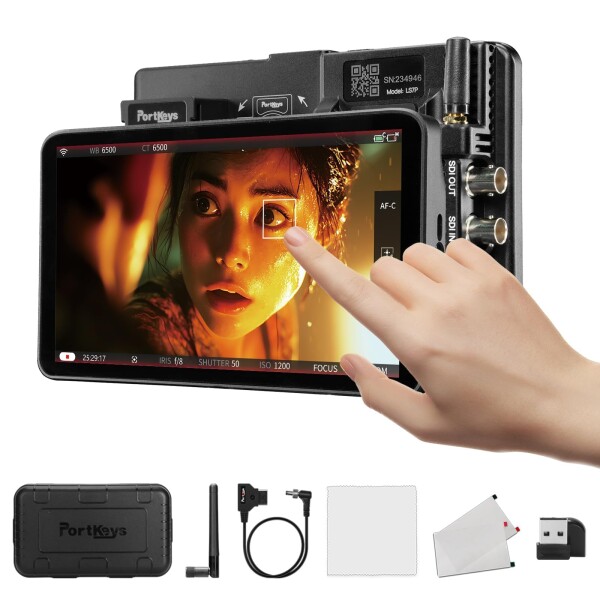 Portkeys LS7P 7インチ カメラ モニター 1000nit タッチスクリーン カメラコントロール フィールドモニター メタルフレーム Bluetooth ワイヤレスコントロールカムコーダー FX3/FX6/FX30/RX10/A7S III EOS 55,069円