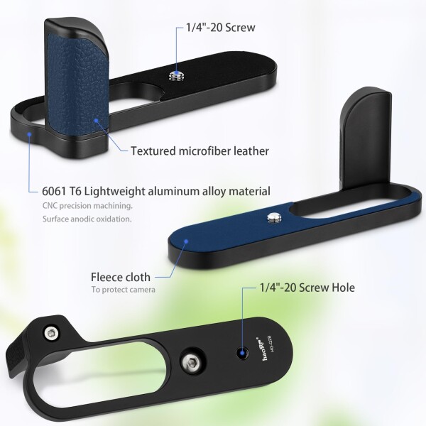 Haoge HG-Q2B カメラグリップ カメラハンドグリップ Camera Handgrip カメラホルダー ホルダークリップ for ライカ Leica Q2_3
