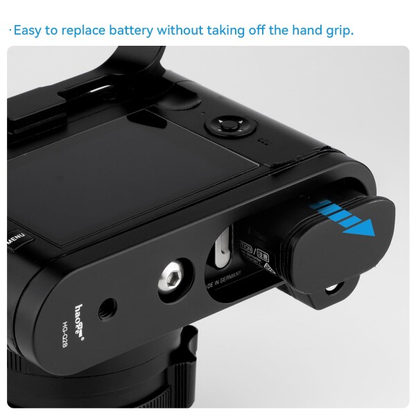 Haoge HG-Q2B カメラグリップ カメラハンドグリップ Camera Handgrip カメラホルダー ホルダークリップ for ライカ Leica Q2_5