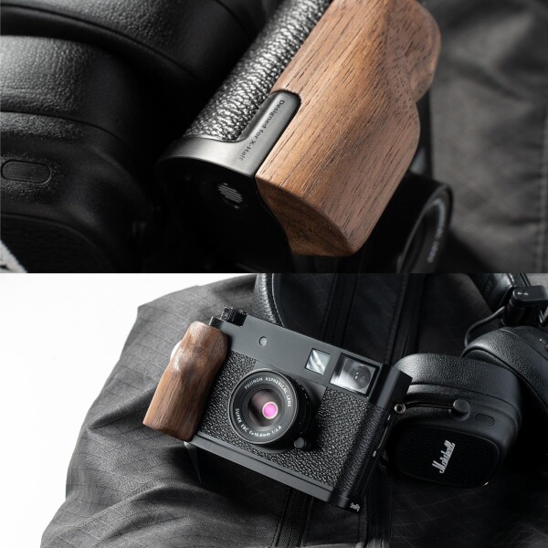 SmallRig X half用 木製L字型マウントプレート FUJIFILM X half用Lプレート 人間工学に基づいた木製サイドハンドル ホットシューカバー付属（ブラック） 5224_8