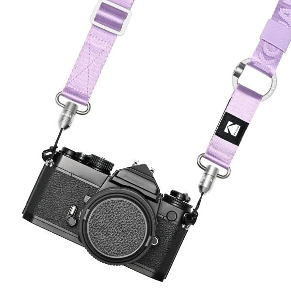 (KODAK) Multi-Purpose Camera Strap多目的カメラストラップ (パープル) - クイックリリース 軽量で耐久性のある金属製スイベル 使いやすい 長さ調節可 一眼レフカメラ コンパクトカメラ スマート_2