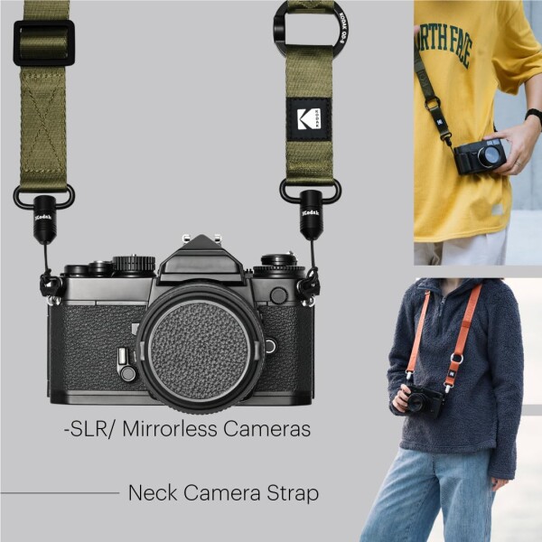 (KODAK) Multi-Purpose Camera Strap多目的カメラストラップ (パープル) - クイックリリース 軽量で耐久性のある金属製スイベル 使いやすい 長さ調節可 一眼レフカメラ コンパクトカメラ スマート_6
