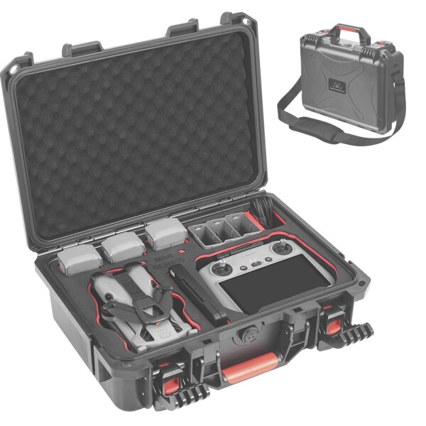 DJI Mini 5 Pro/Lito X1 用 納める入れもの 雨合羽 ハードケース・キャリングケース DJI RC 2/RC-N3 変速機機 納める入れもの Mini 5 Pro 付属品全面防御すること型 防塵 耐衝撃性 耐傷性