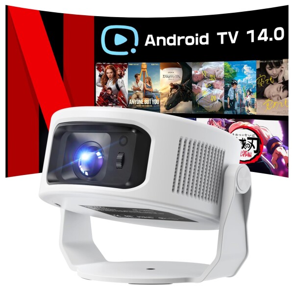 Philoent プロジェクター 家庭用 小型 Android TV 14.0搭載 HiFi